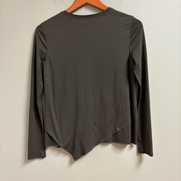 Lululemon Womens Sweetest Day Long Sleeve Asymmetric Layered Top Size *XS Green - Picture 3 of 6